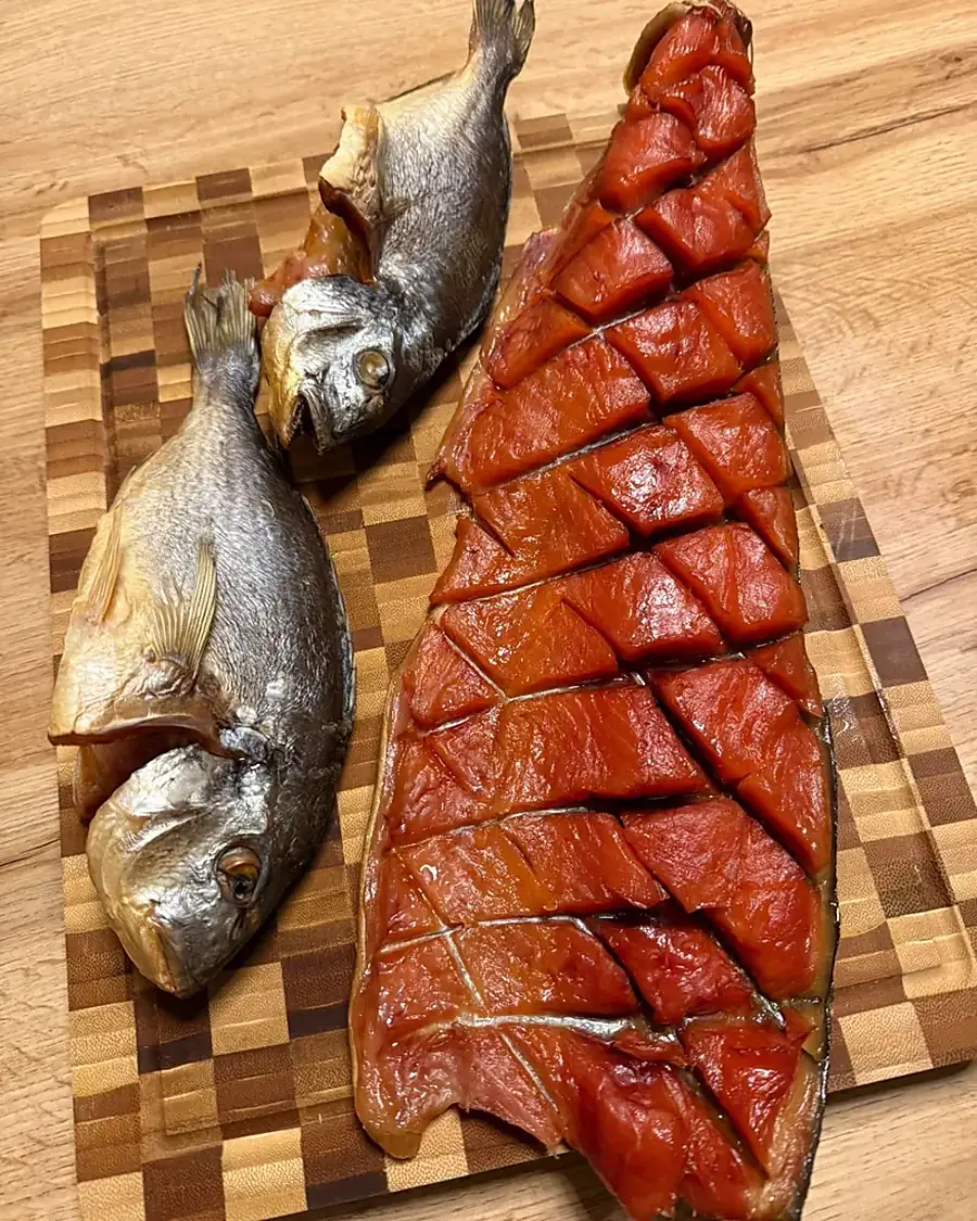 Fisch in Bernsteinfarbe