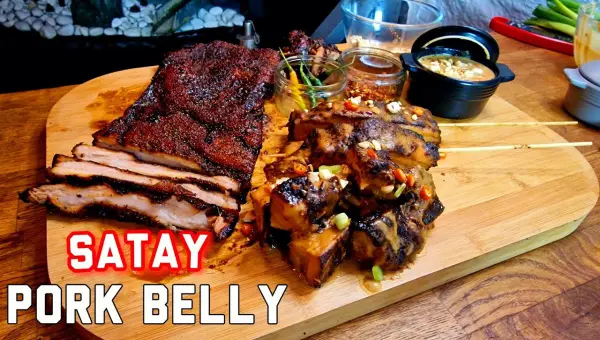 Satay-Schweinebauch